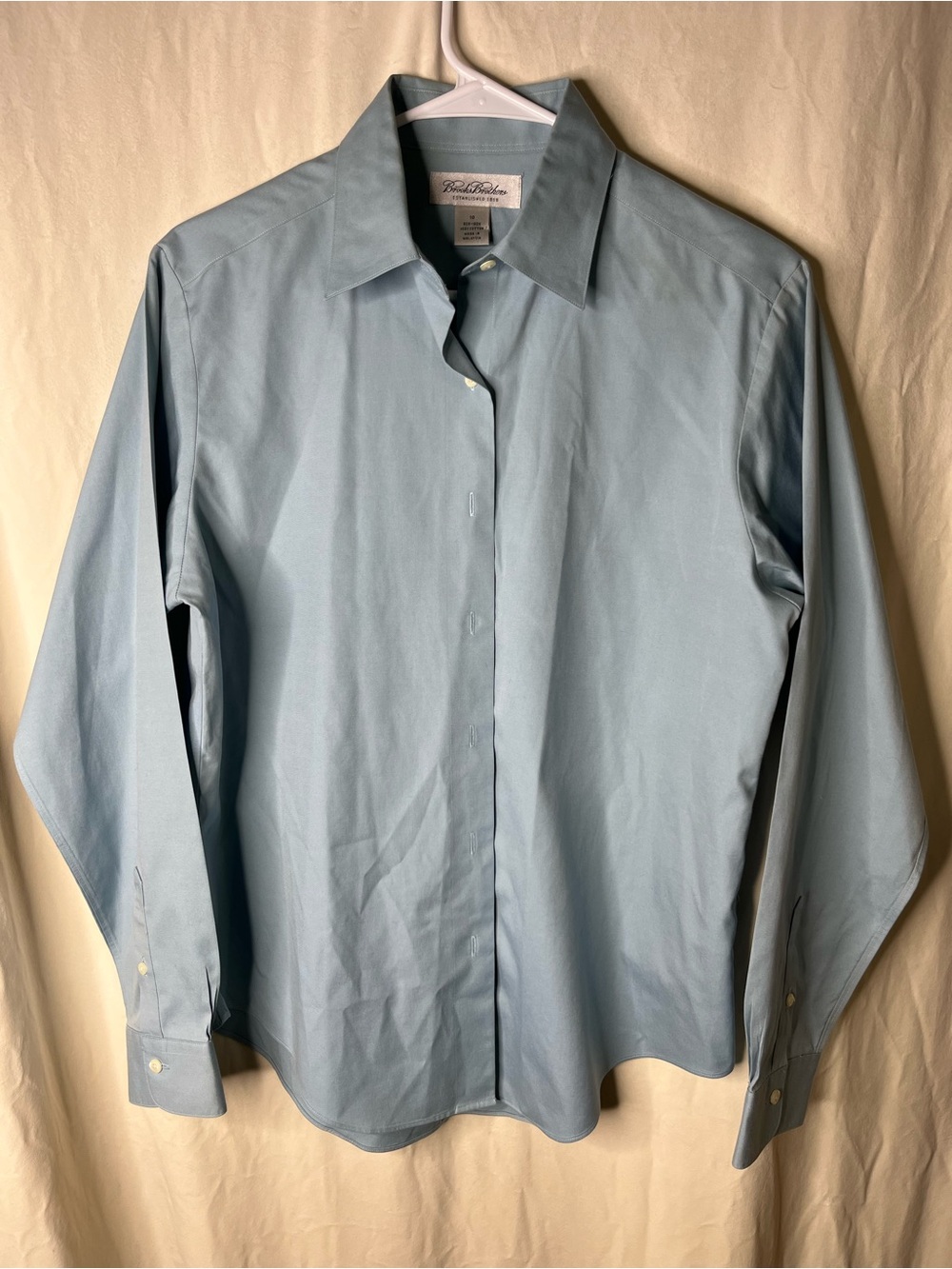 Women’s Brooks Brothers Light Blue Button-Down Shirt